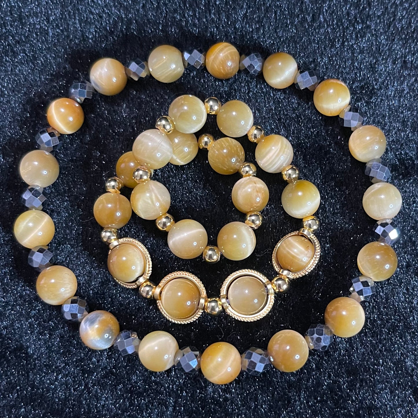 His & Hers Tiger’s Eye Bracelets