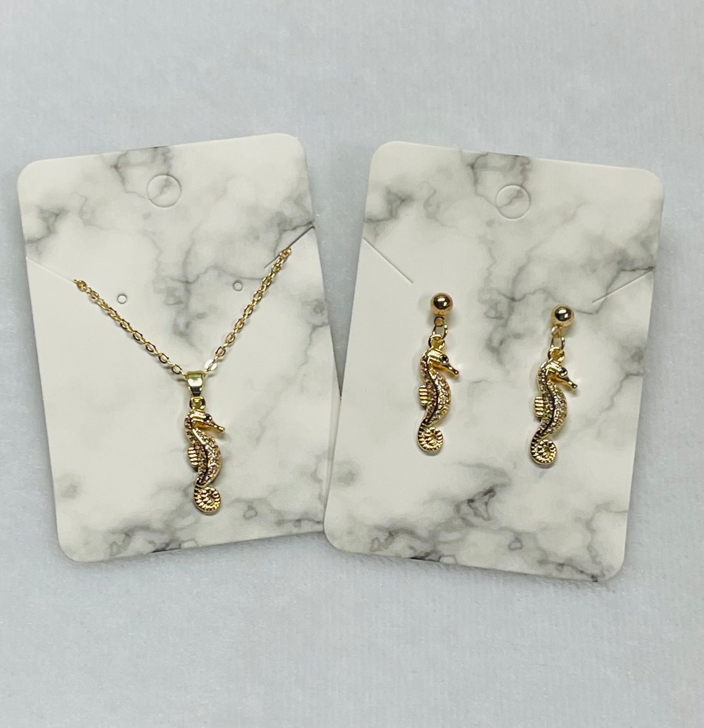 Seahorse Necklace/Earrings