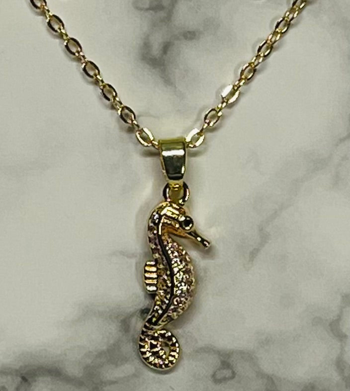 Seahorse Necklace/Earrings