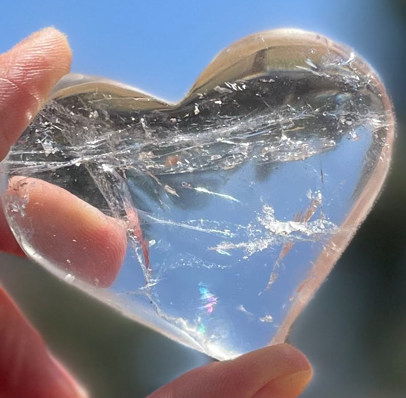 Clear Quartz Heart