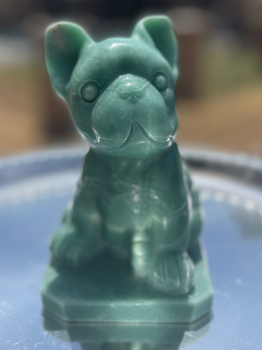 Green Aventurine Frenchie