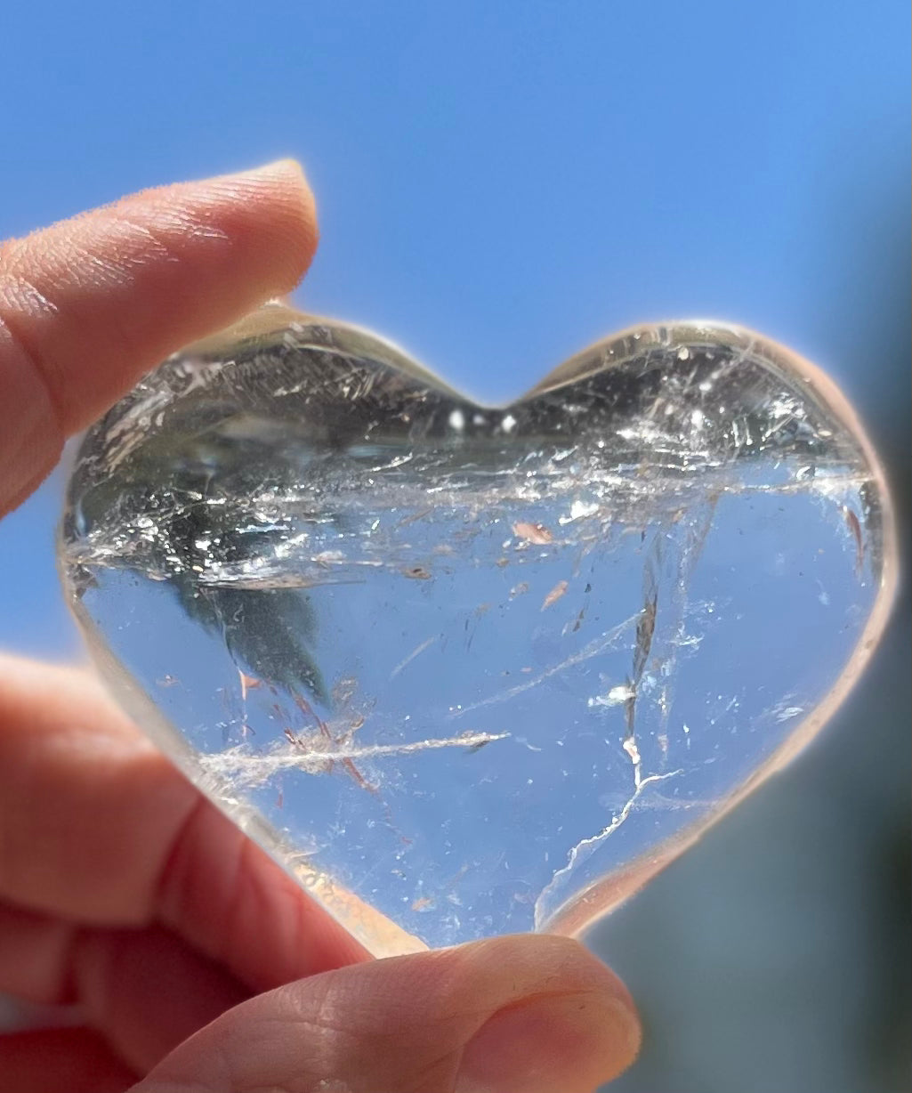 Clear Quartz Heart