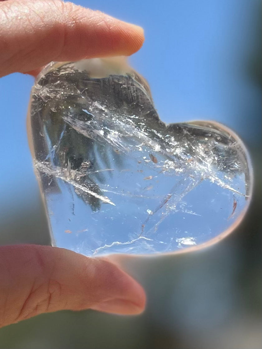 Clear Quartz Heart