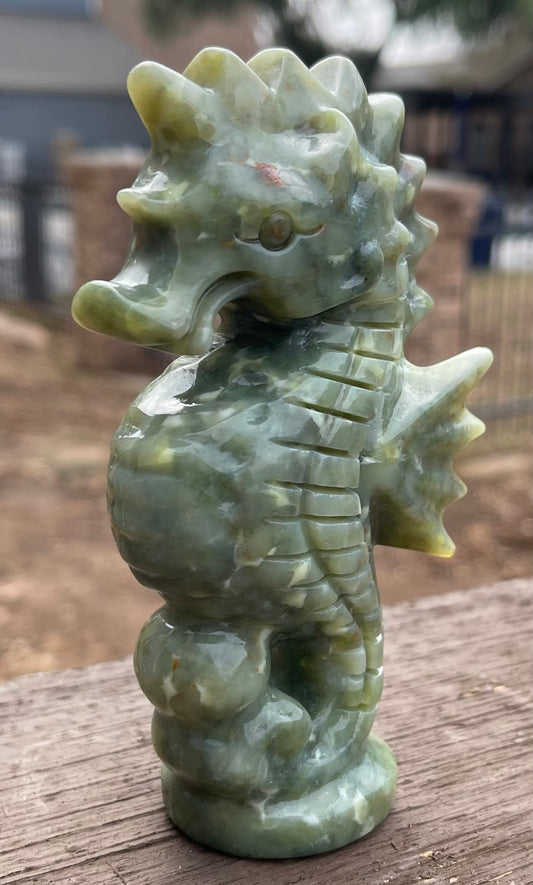 Green Jade Seahorse