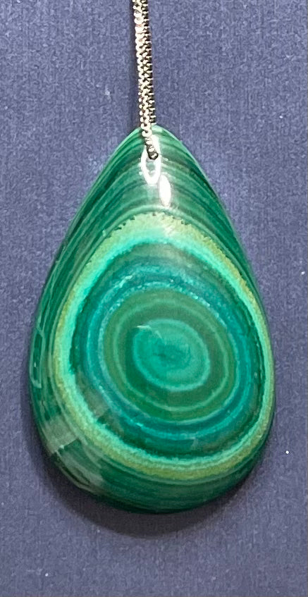 Malachite Pendant Necklace